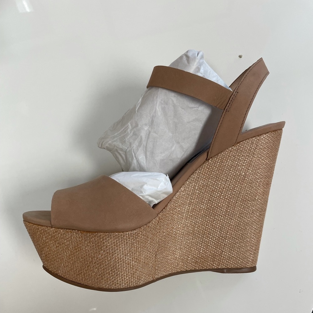 COPY - Steve Madden Citrus Camel Wedges